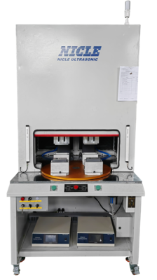 双头并联式四工位转盘式焊接机